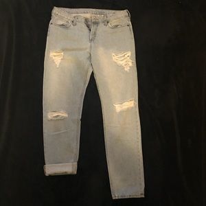 H&M distressed boyfriend jeans